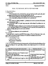 Giáo án Giáo dục công dân lớp 6 - Học kì I - Năm học 2016-2017 - Dương Thị Khánh Hồng